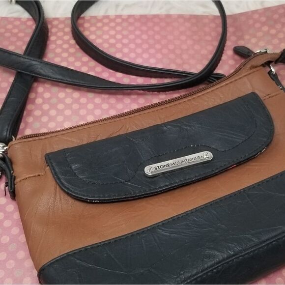 Nubuck Smooth Leather 3 in 1 Crossbody Bag - Picture 1 of 13